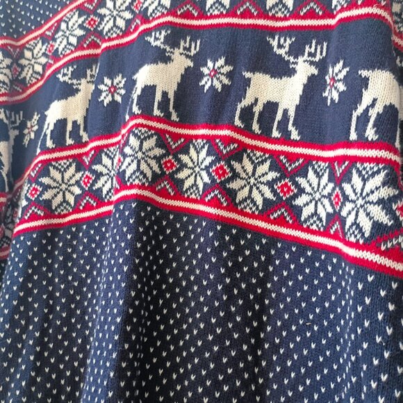 ASPEN Men's Xmas Navy Blue Sweater Crewneck | Size M - Picture 3 of 6